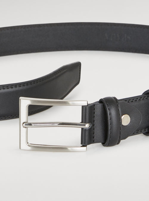 Cintura classica in pelle-1