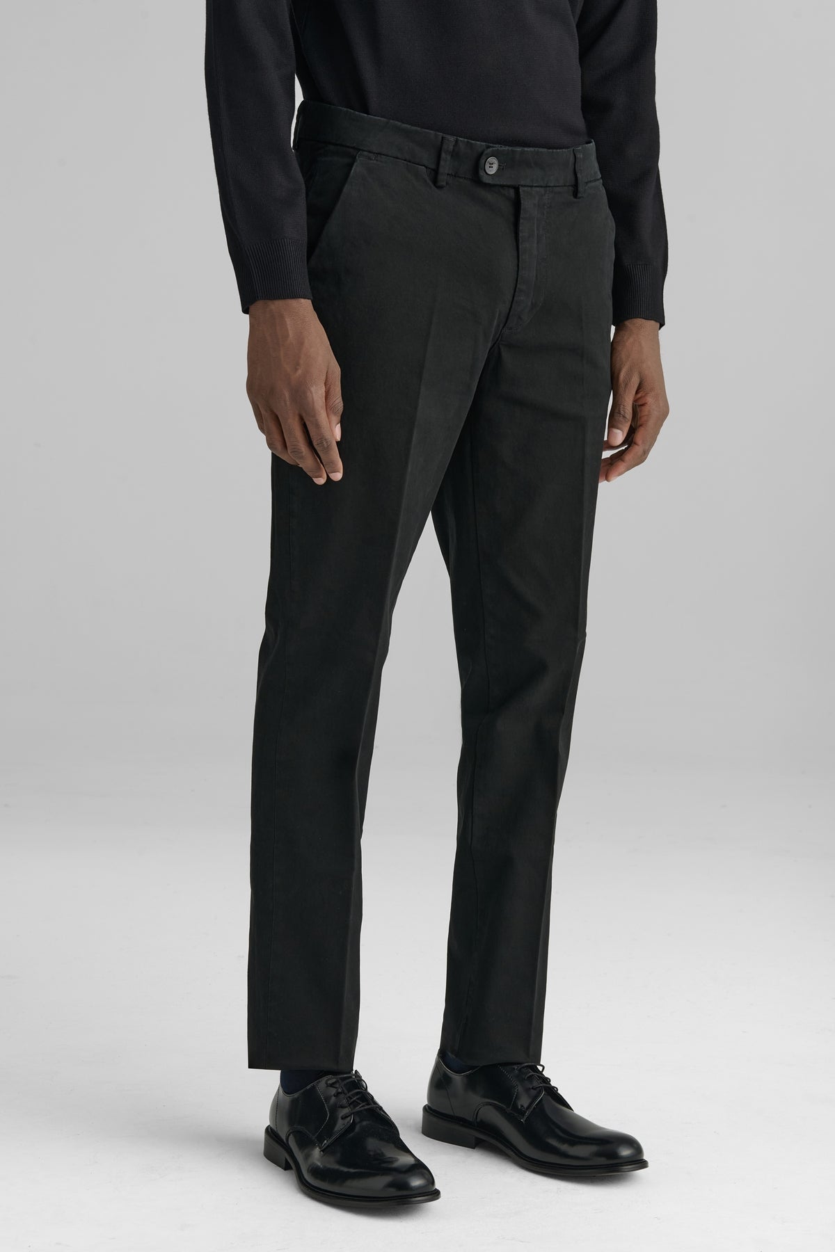 Pantaloni chino in cotone twill-0