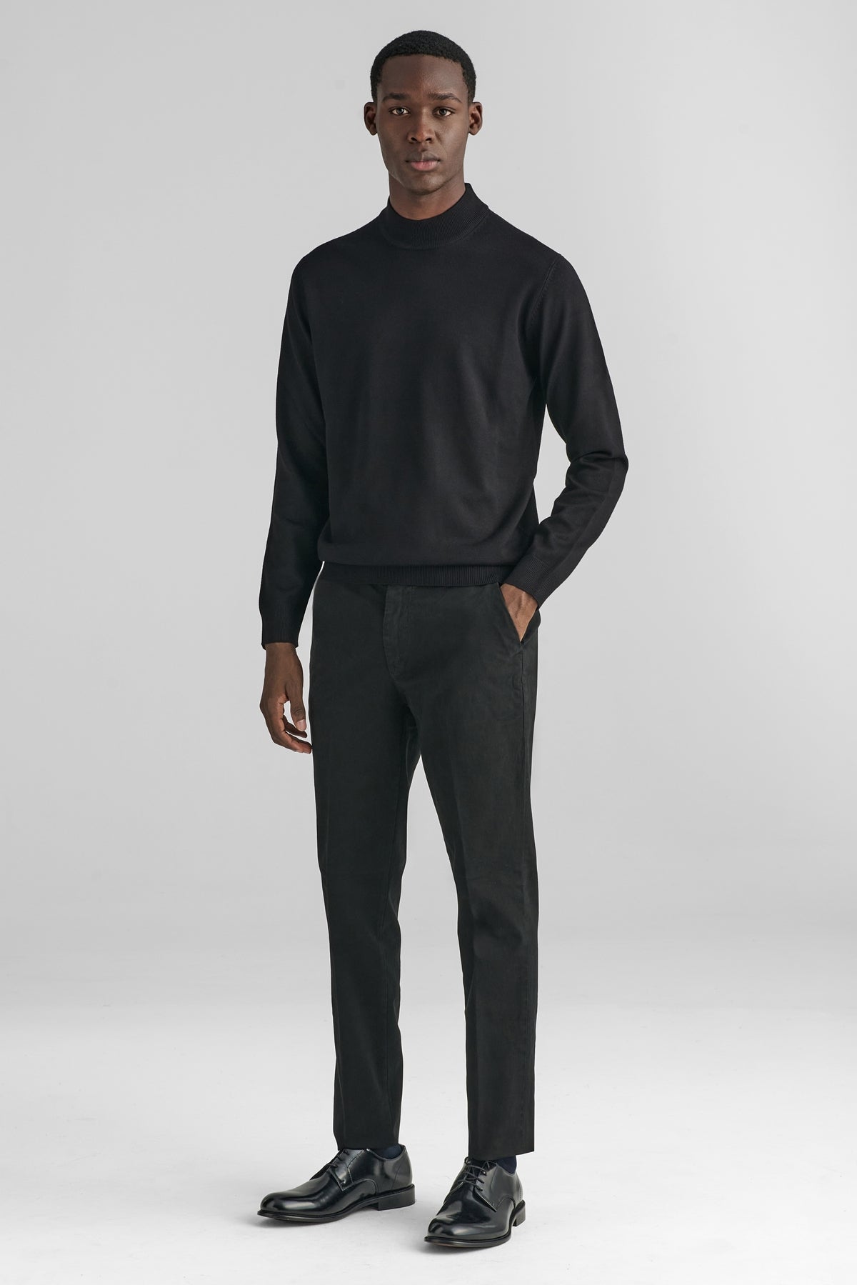 Pantaloni chino in cotone twill-1