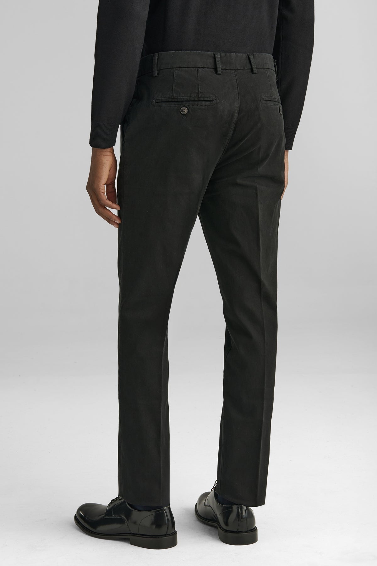 Pantaloni chino in cotone twill-3