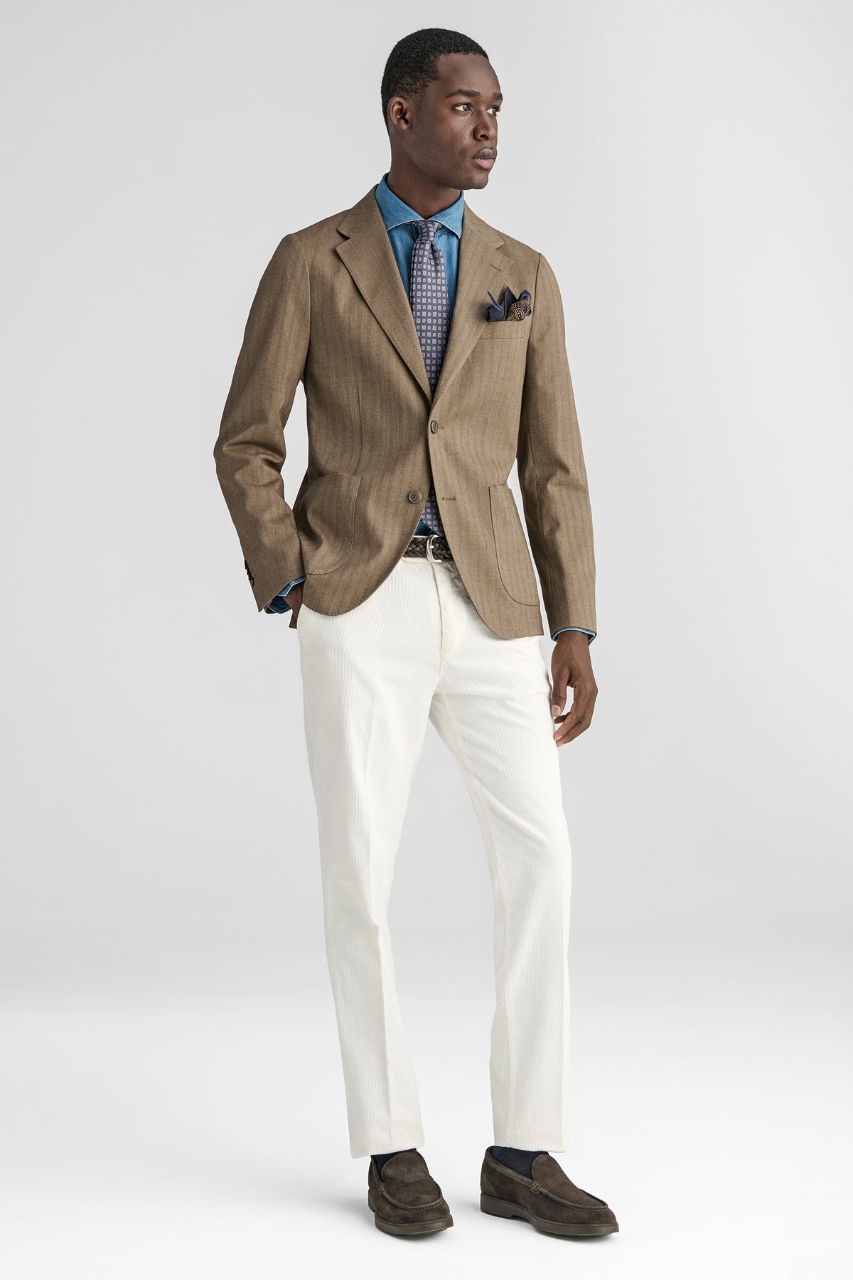 Pantaloni chinos eleganti in velluto-1
